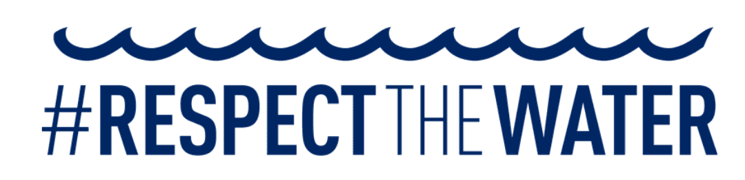 Text reads - Respect The Water