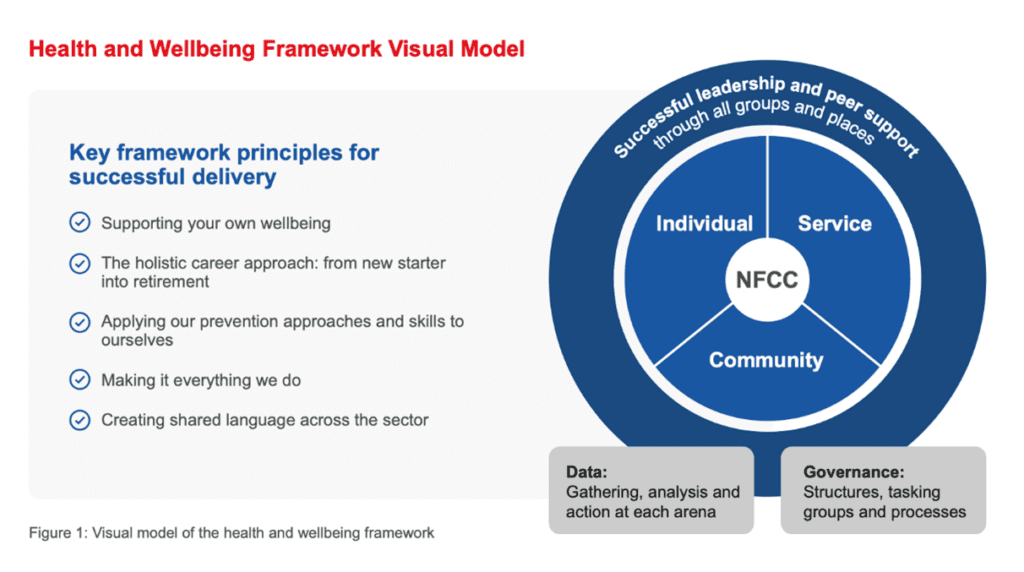 health and wellbeing framework visual model image