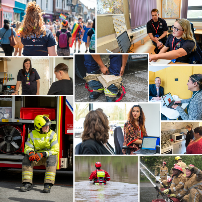 There are many different career options in the fire service. From frontline firefighting to the roles that work in the office to keep communities safe and services running efficiently, there's a role for everyone!